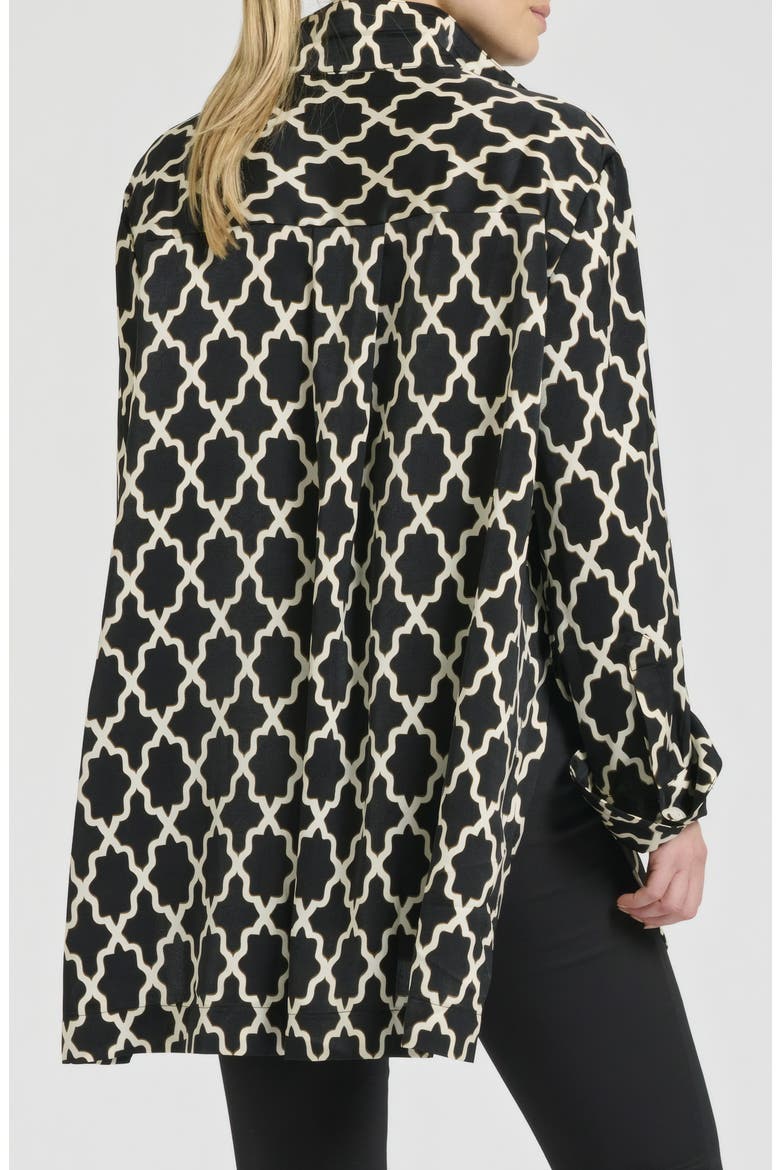Marnie Oversized Printed Shirt, Alternate, color, MOROCCAN PRINT