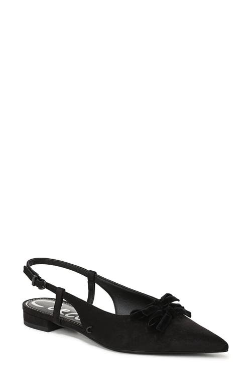 Circus Ny By Sam Edelman Delanie Pointed Toe Slingback Flat In Black