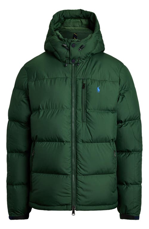 Polo Ralph Lauren The Gorham Down Jacket With Removable Hood In Green