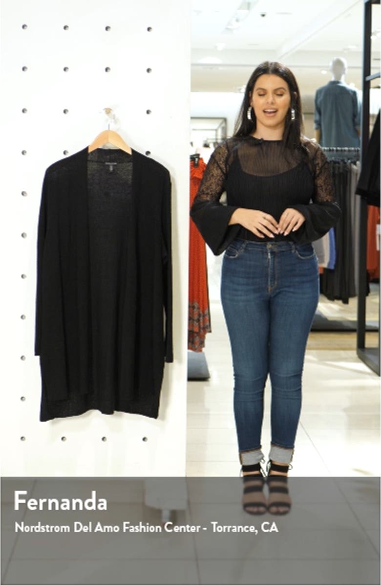 Organic Linen Blend Long Cardigan, sales video thumbnail