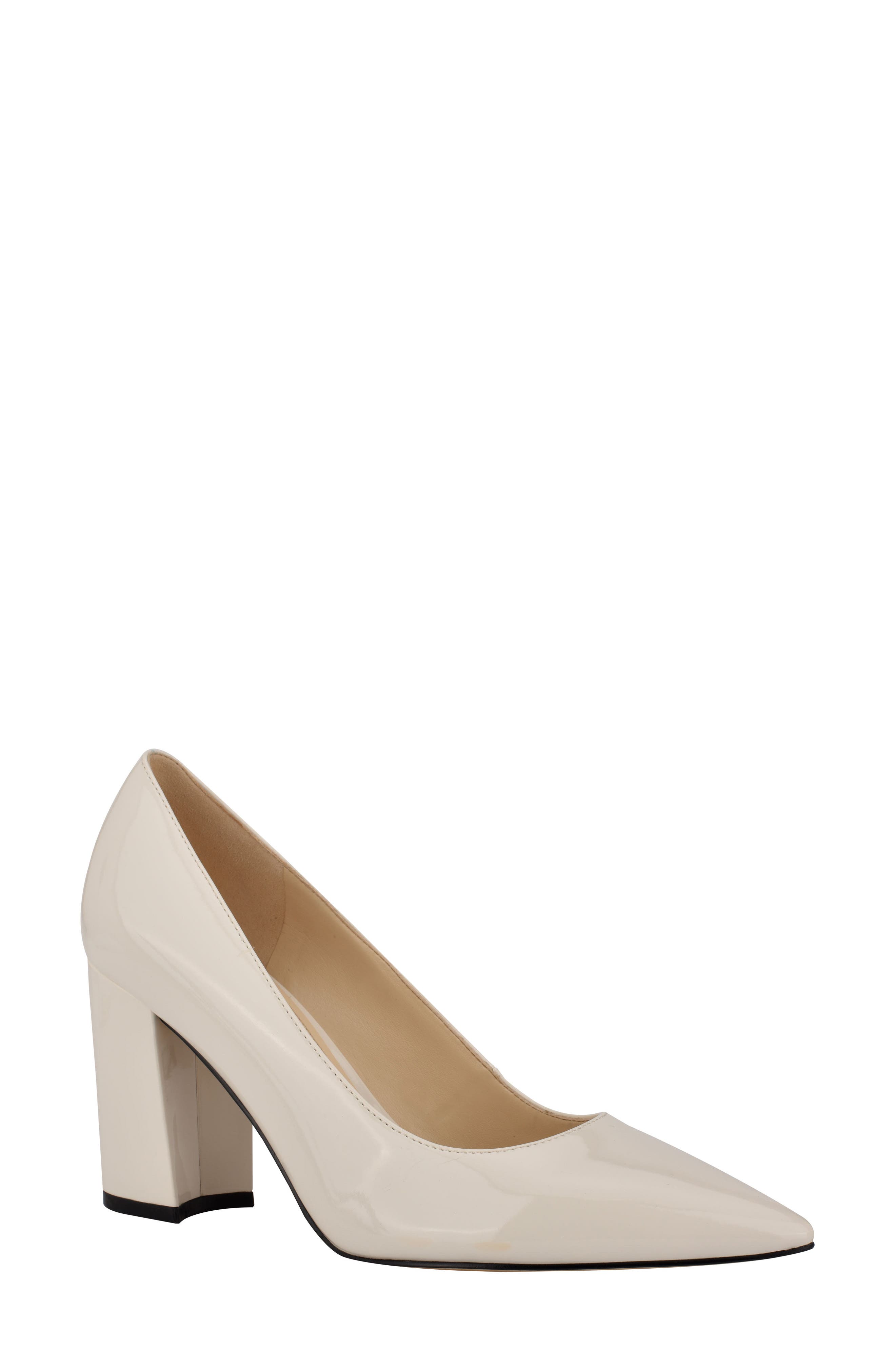 Cara 3 Pointed Toe Pump, Main, color, CREAM PATENT