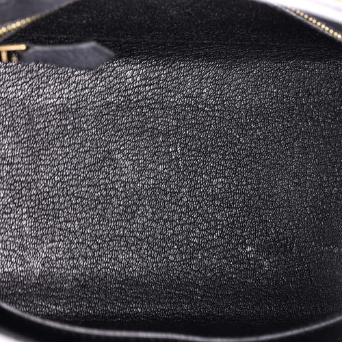 Pre-owned Hermes Hermes Kelly Handbag Black Epsom With Gold Hardware 25 In Black