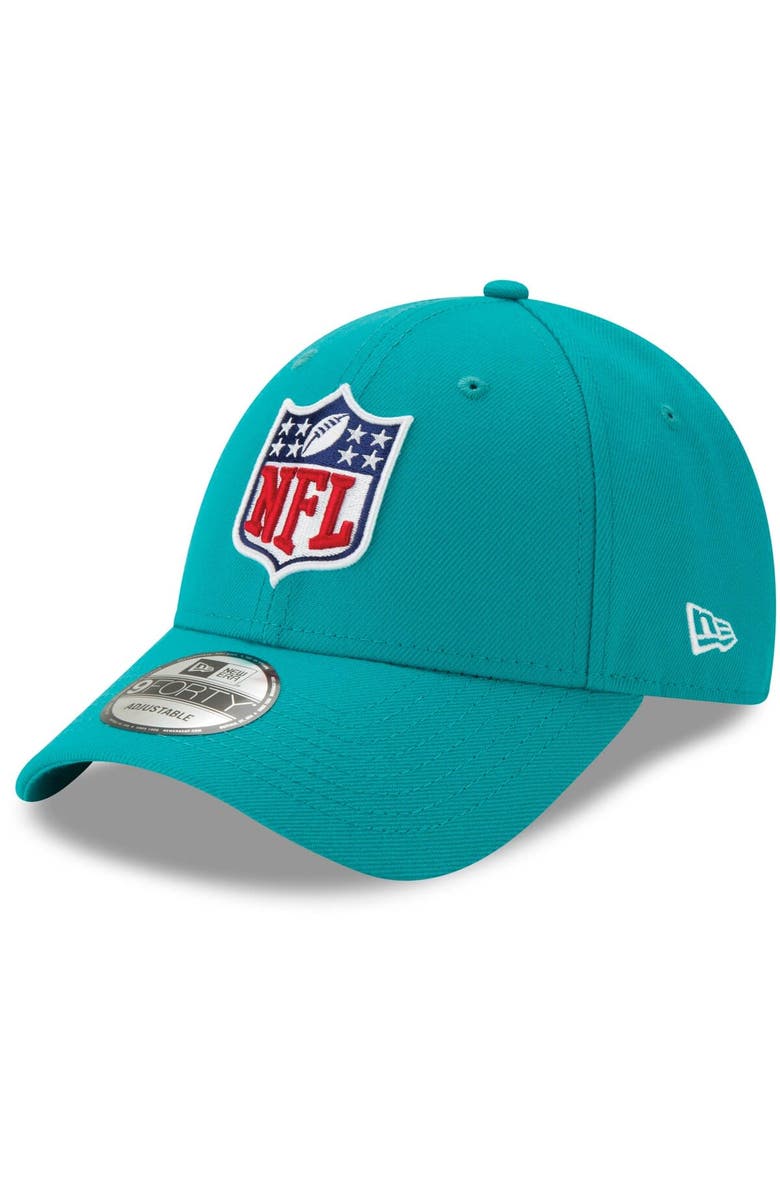 New Era Men's New Era Teal NFL Shield Logo 9FORTY Adjustable Hat, Main, color,