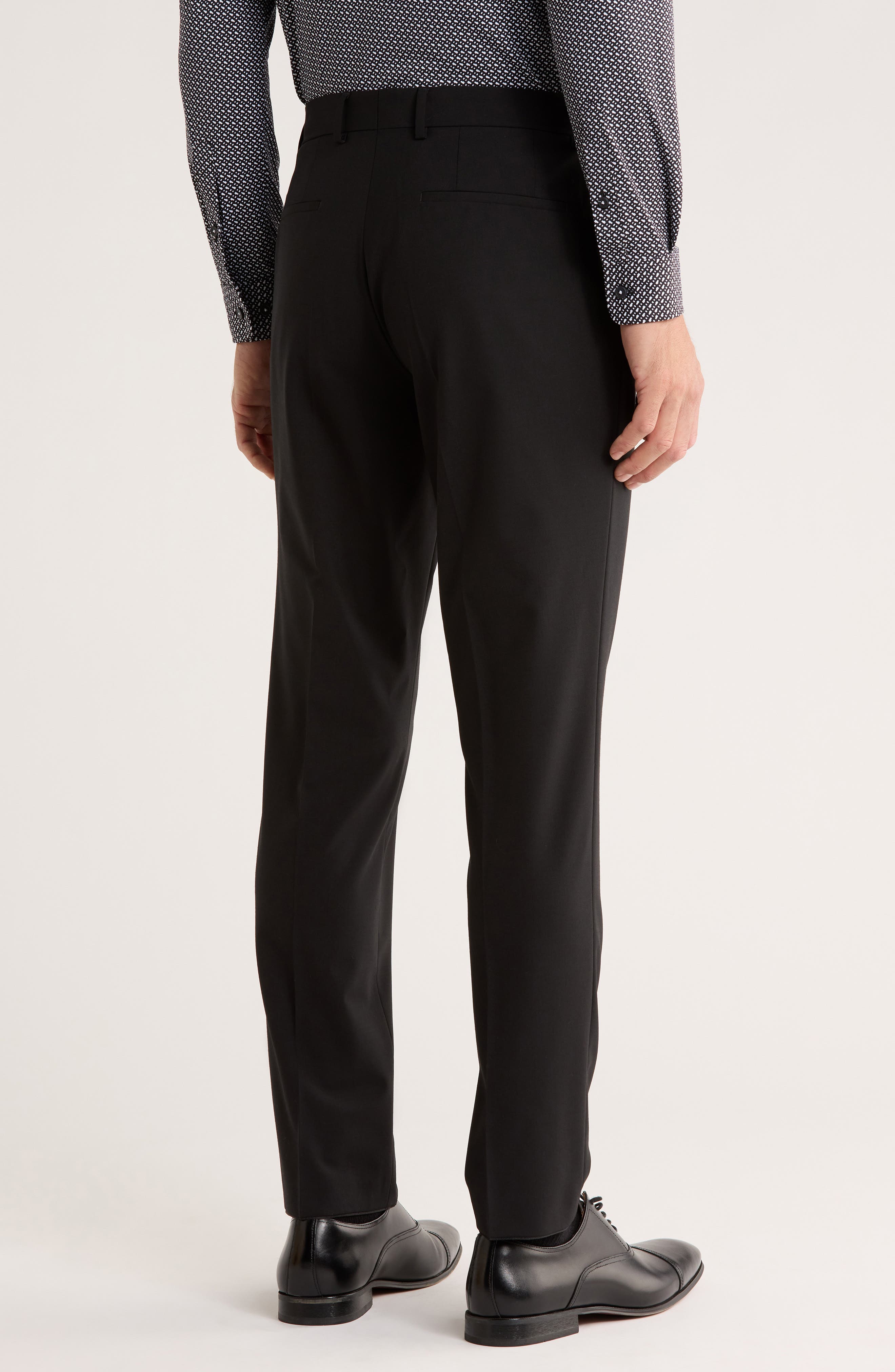 Genius Virgin Wool Blend Flat Front Dress Pants - image 2