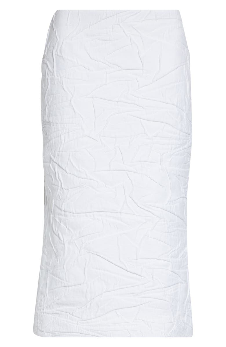 Shushu/Tong Crinkled Cotton Blend Midi Skirt, Main, color, White