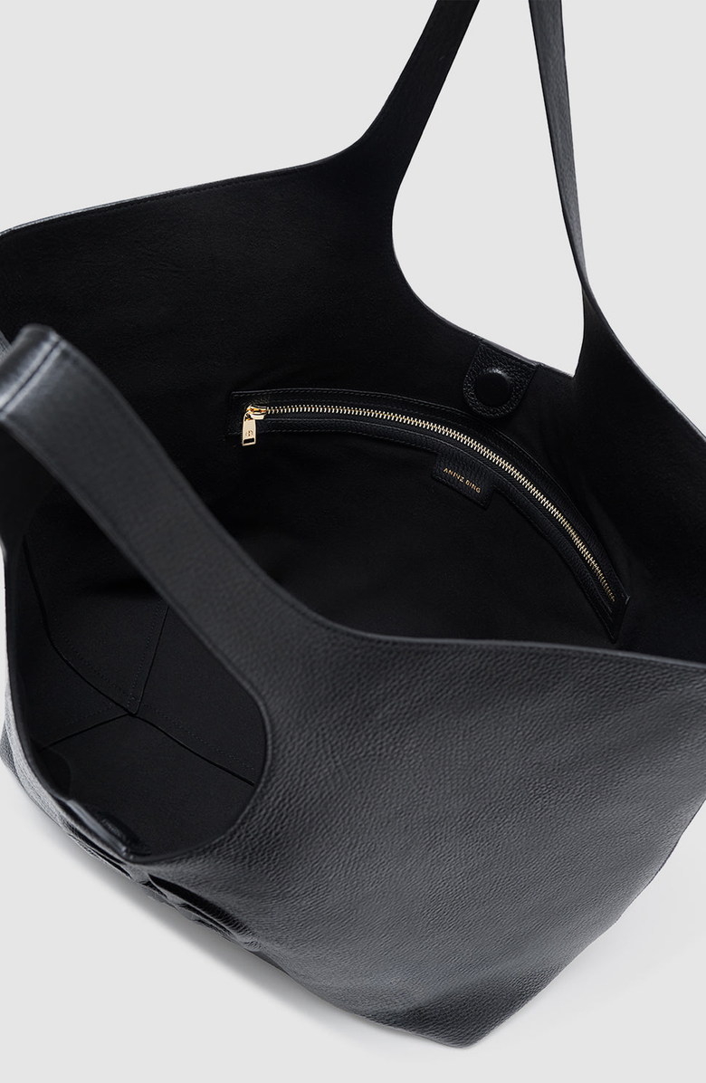 ANINE BING Lili Tote, Alternate, color, Black Pebbled