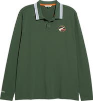 MALBON GOLF Trace Long Sleeve Polo