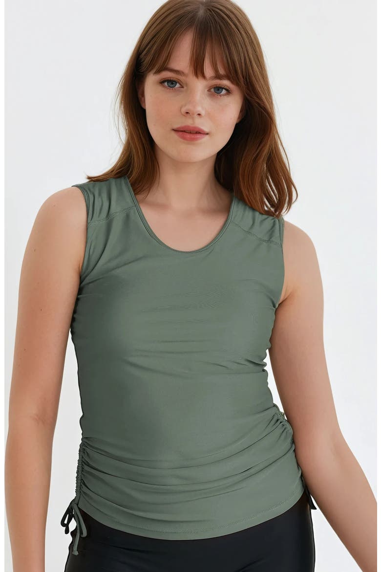 Closed Back Maya Swim Top, Main, color, Sage Green