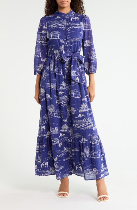Avon Town Bridger Long Sleeve Maxi Dress