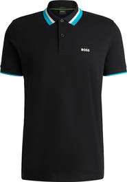 BOSS Paddy Tipped Cotton Polo