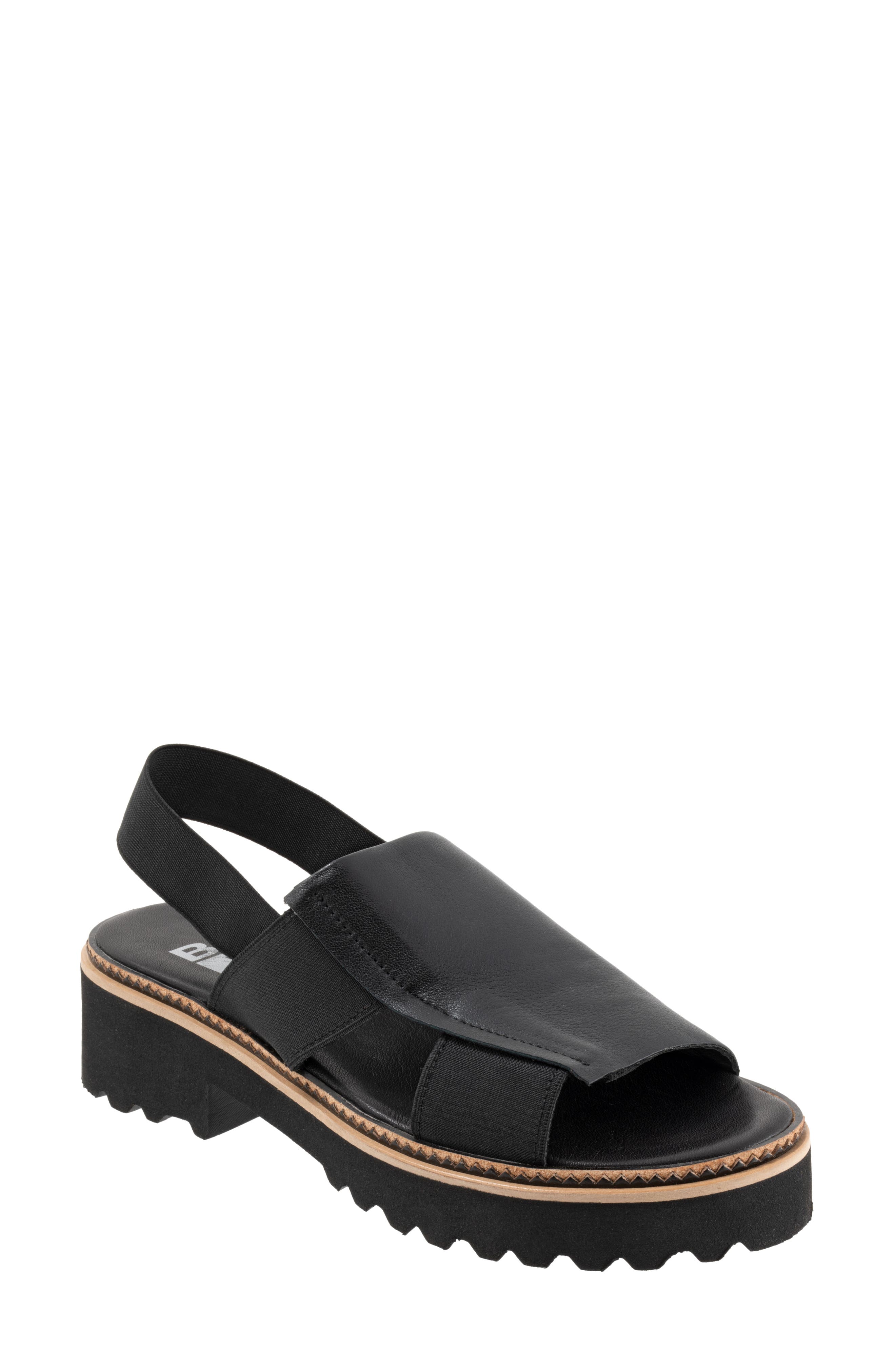 Bueno Amy Slingback Platform Sandal, Main, color, Black
