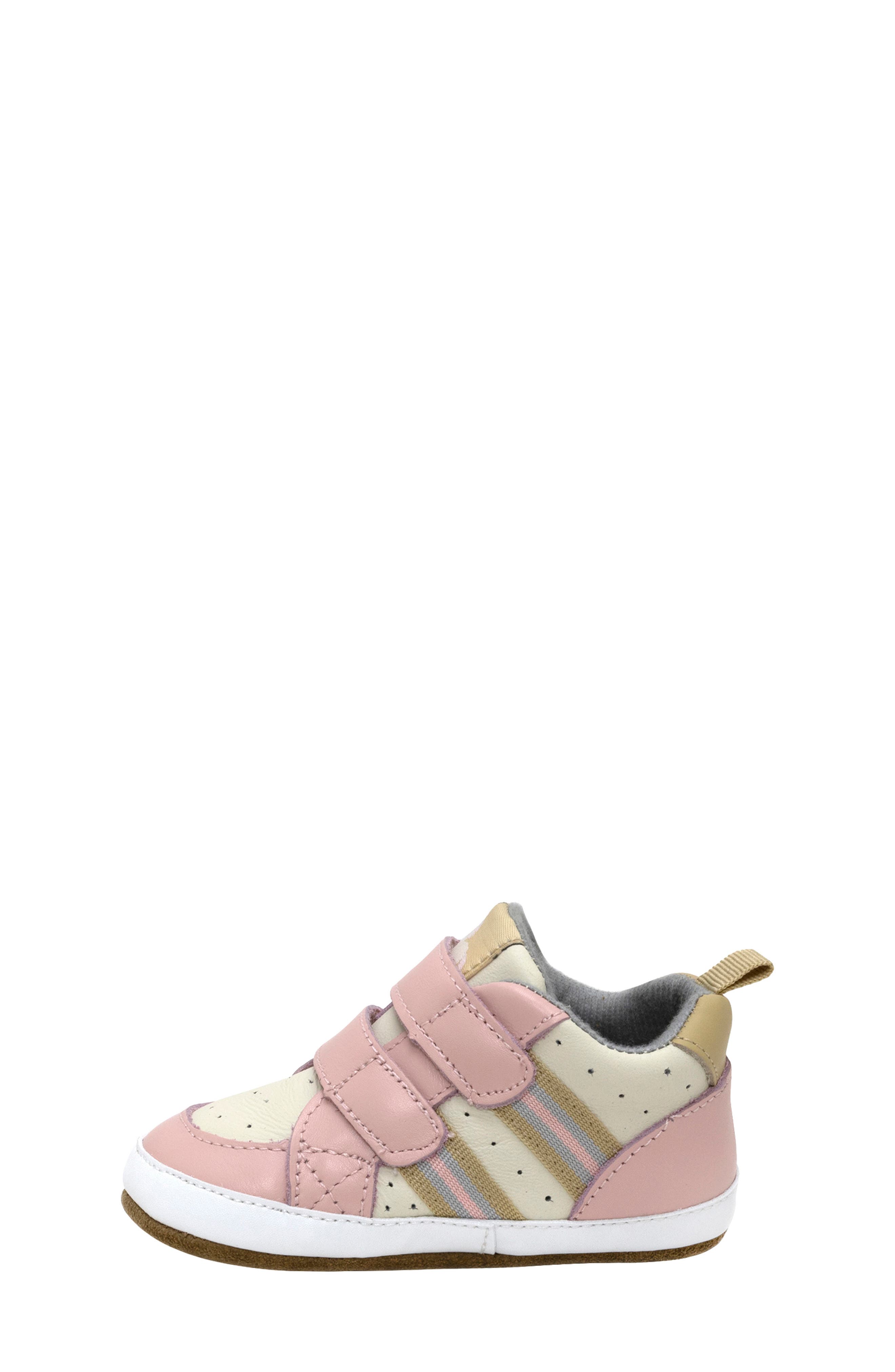 Robeez<sup>®</sup> Kids' First Kicks Valerie Crib Shoe, Alternate, color, Pink