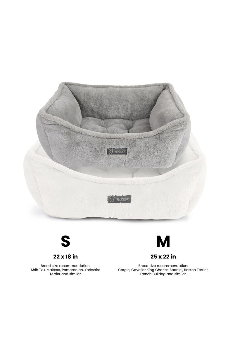Nandog Pet Gear Super Cloud Dog  Bed- Reversible Cat & Dog Bed, Alternate, color, River Gray
