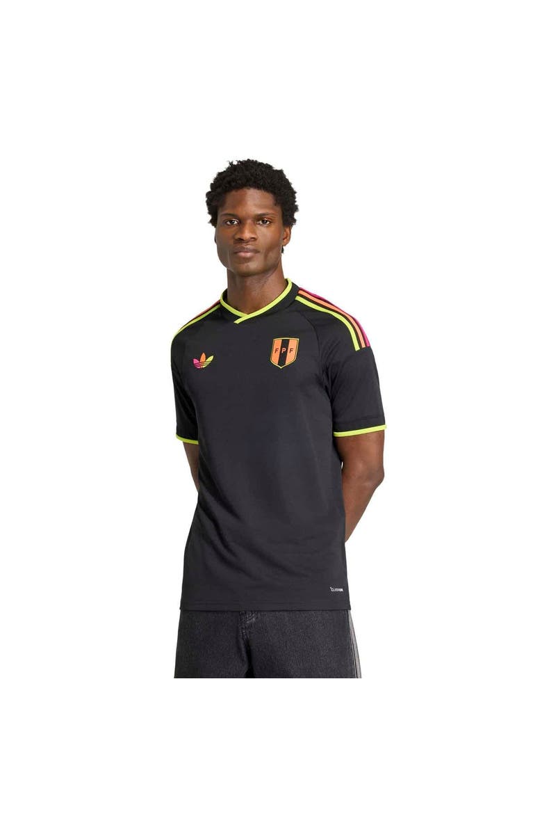Men's adidas  Black Peru National Team 2026 Away Replica Jersey, Main, color, Black