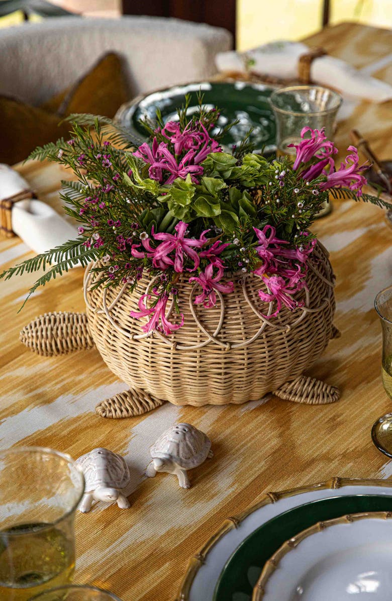 Juliska Provence Rattan Turtle Bowl, Alternate, color, Whitewash