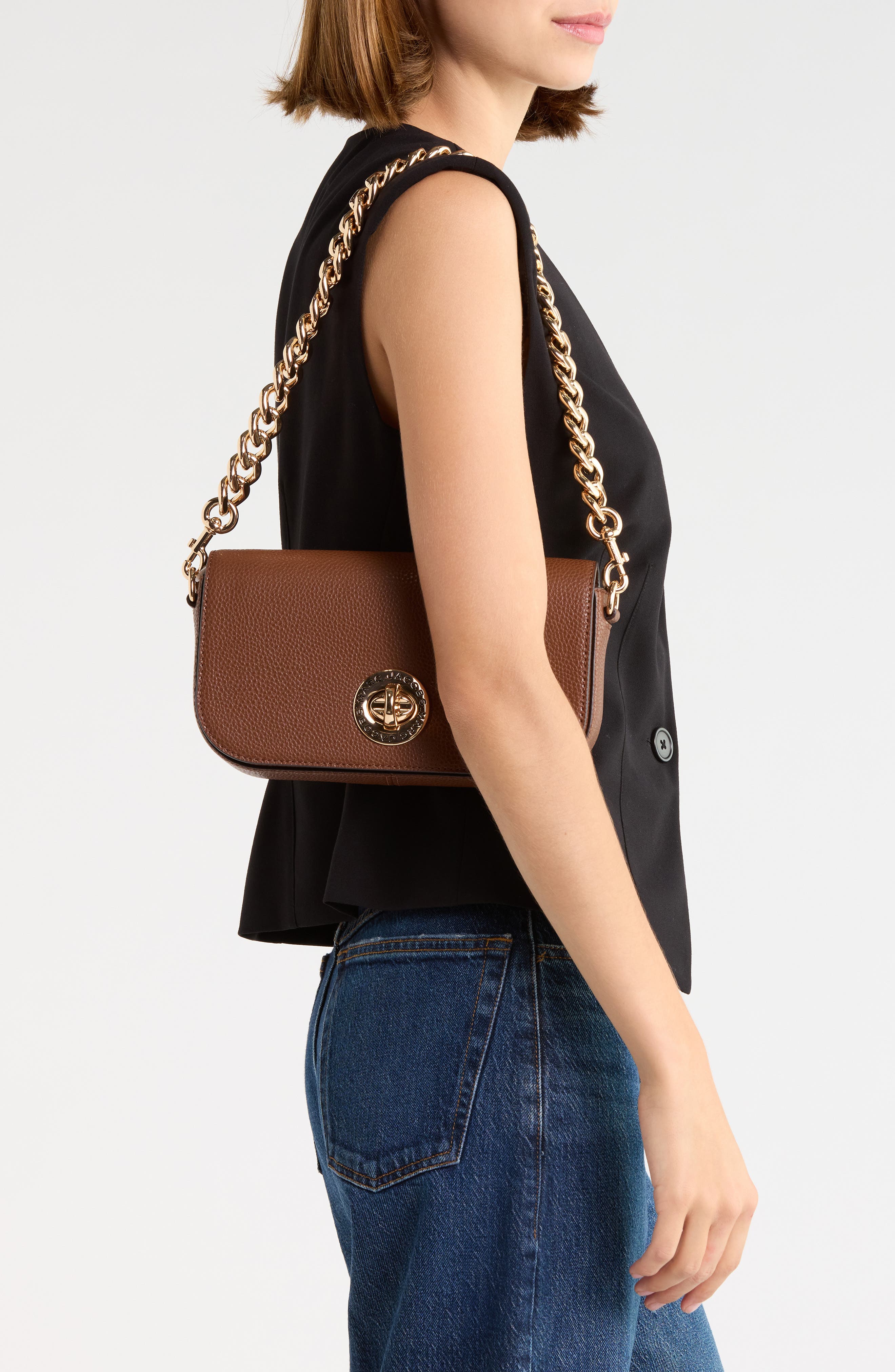 Marc Jacobs Signet Turnlock Chain Crossbody Bag (Women
