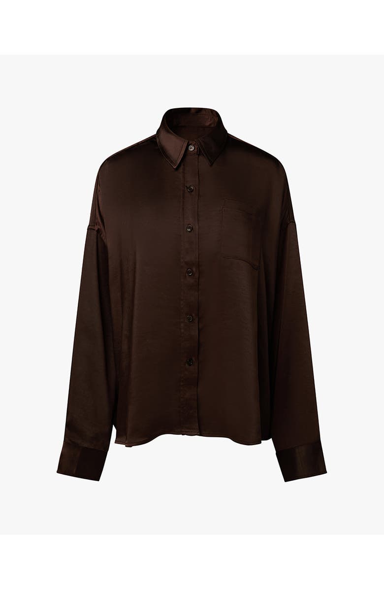 WeWoreWhat Cropped Button Front Shirt, Alternate, color, 