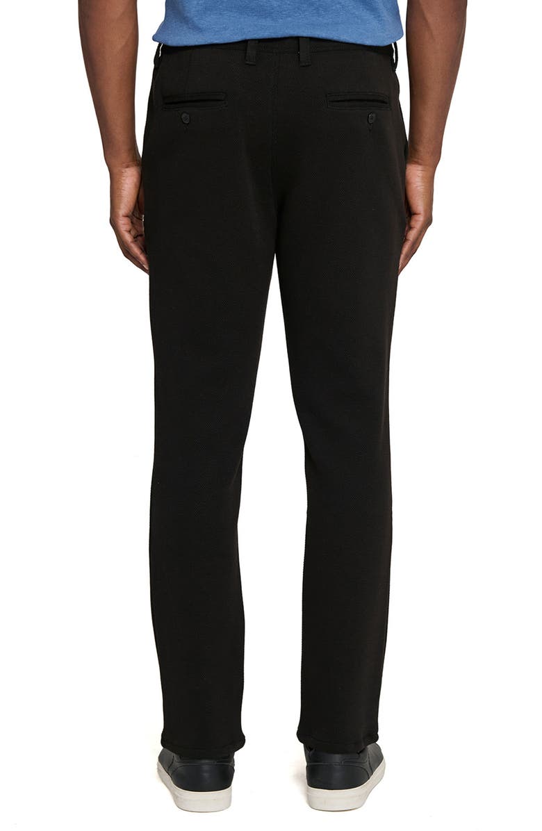 W.R.K Cotton Blend Slim Straight Leg Pants, Alternate, color, Black