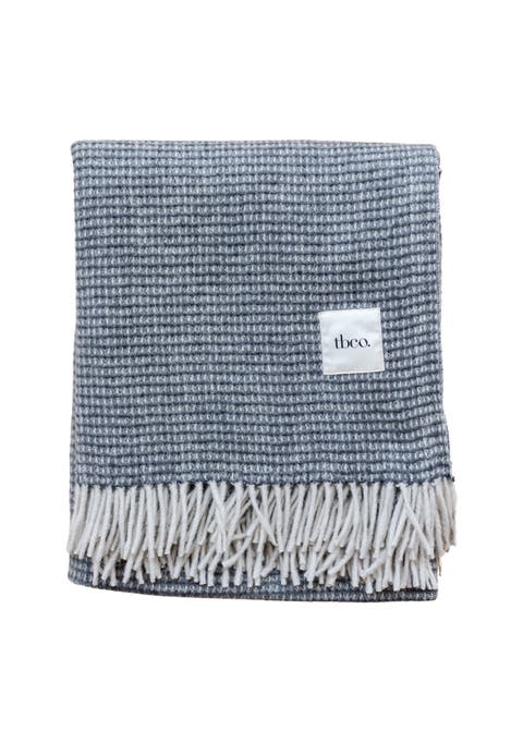 Recycled Wool Extra Large Throw Blanket