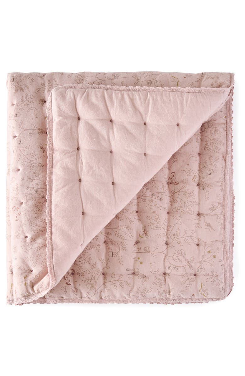 Pehr Secret Garden Chambray Throw Blanket, Main, color, 