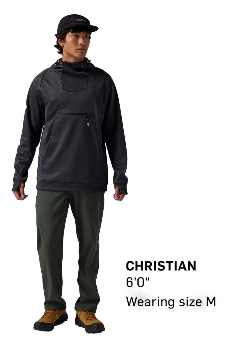 Backcountry Meltdown Water-Resistant Hoodie - Men's, Alternate, color, Black Heather