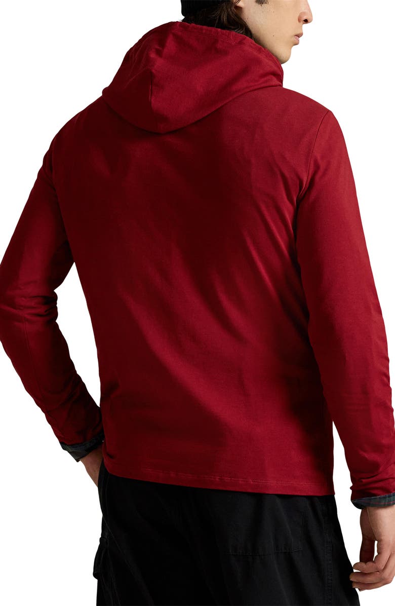 Polo Ralph Lauren Polo Bear Jersey Graphic Hoodie, Alternate, color, Fa25 Holiday Red Holiday Bear