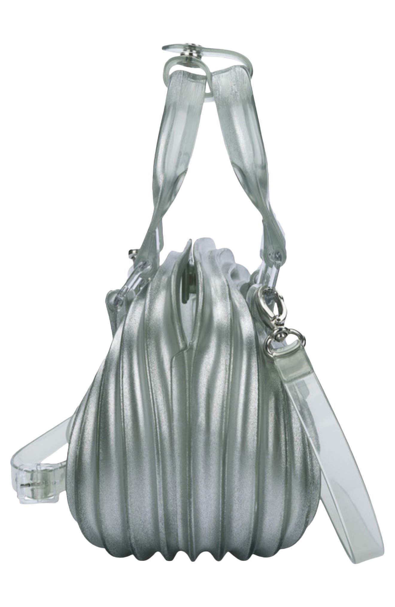 x Diesel Quantum Dome Shoulder Bag, Alternate, color, TRANSPARENT BLUE/ SILVER