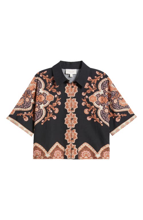 Cleobella Bethany Sweater Cardigan In Black Multi Stripe In Dark Lagos