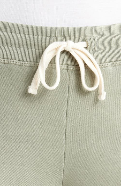 Marine Layer Cloud Nine Wide Leg Cotton Blend Fleece Pants In Shadow