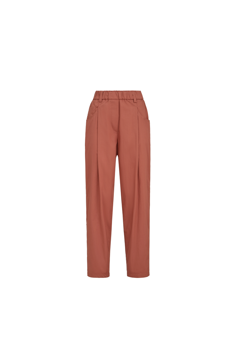 Brunello Cucinelli Poplin trousers, Main, color, Orange