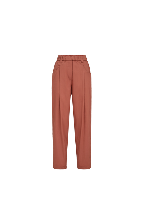 Poplin trousers