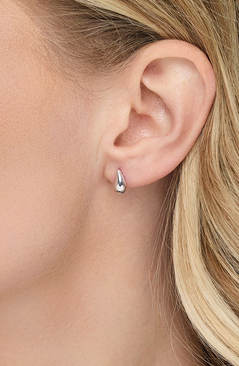 Bony Levy 14K White Drop Stud Earrings, Alternate, color, 14Kw