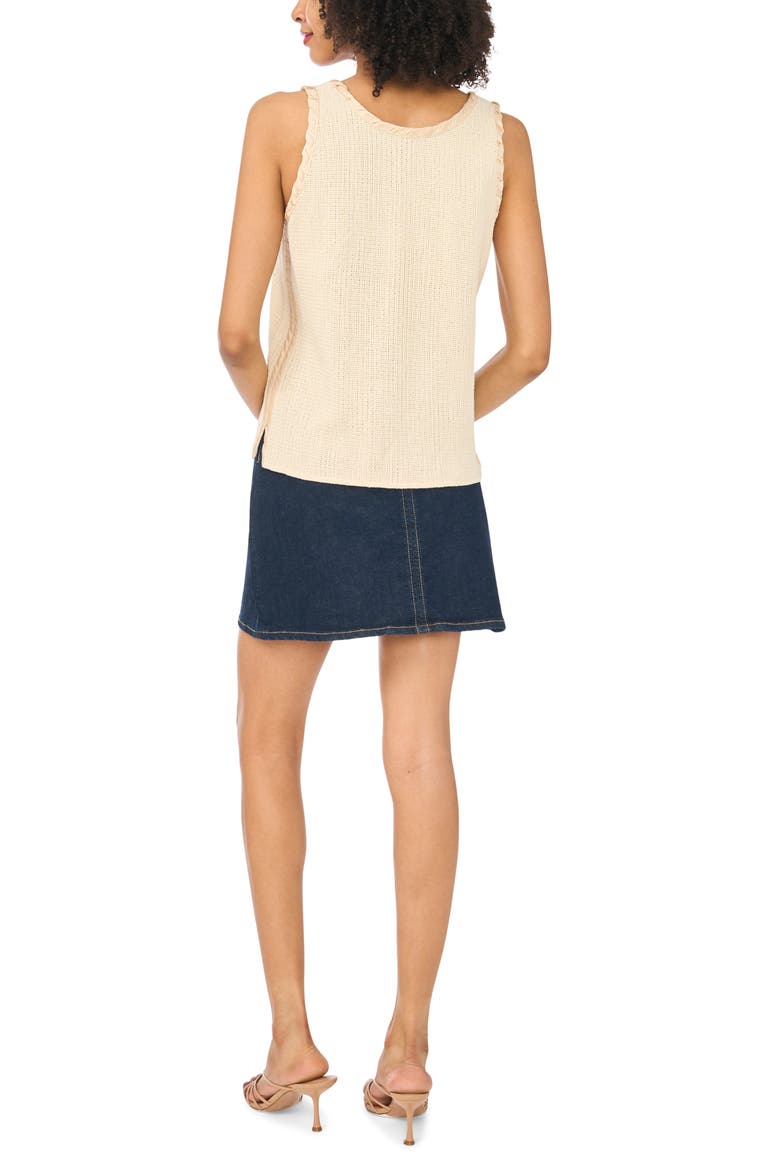 Whipstitched Cotton Tank, Alternate, color, NATURAL