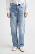 TOTEME Twisted Seam High Waist Straight Leg Jeans