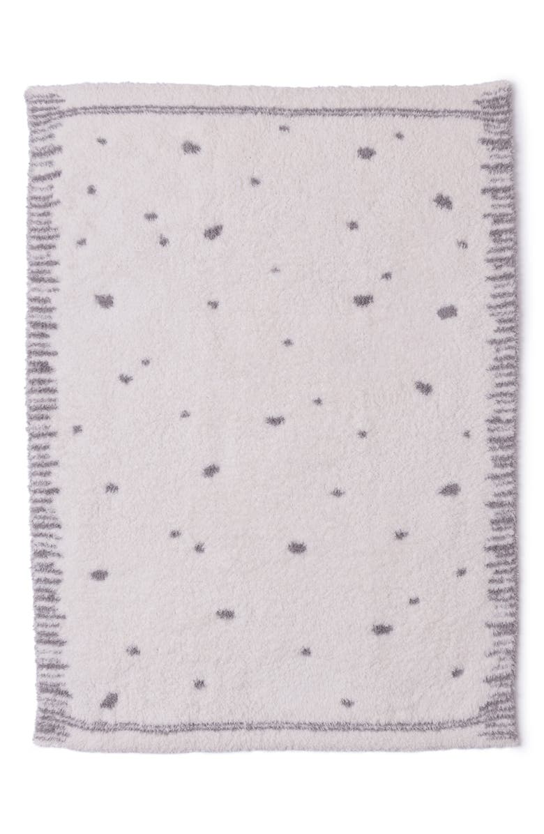 Barefoot Dreams<sup>®</sup> CozyChic<sup>®</sup> Dot Stroller Blanket, Main, color, Cream-Pewter