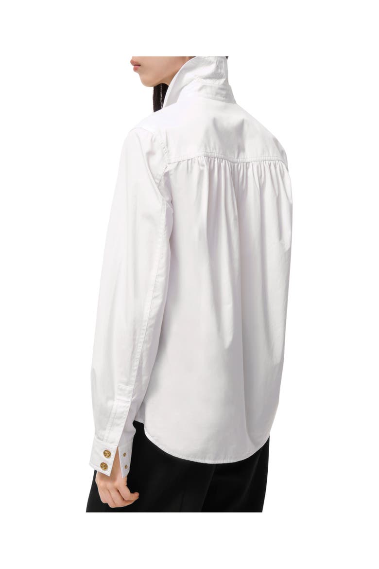 Cotton Poplin Blouse, Alternate, color, White