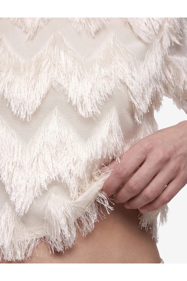 Crop Blouse, Alternate, color, ECRU