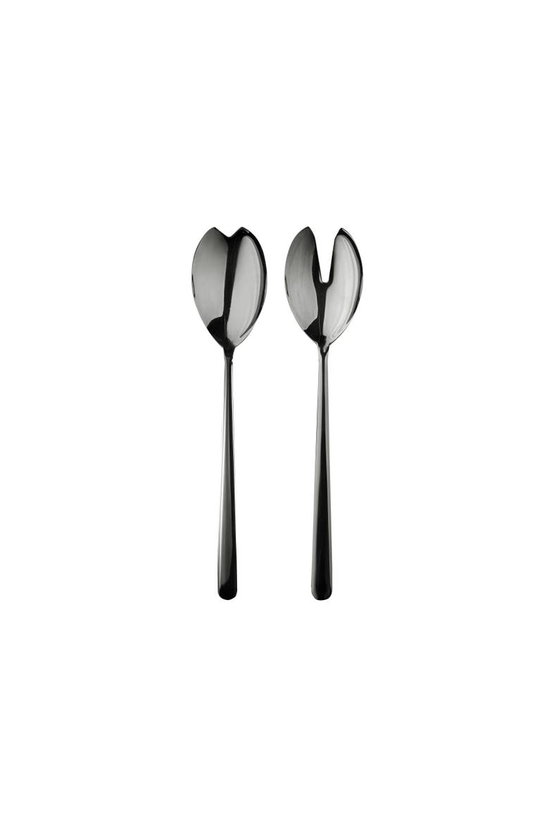 Linea Black Gold Salad Serving Set - 2 Pieces, Main, color, Black Gold