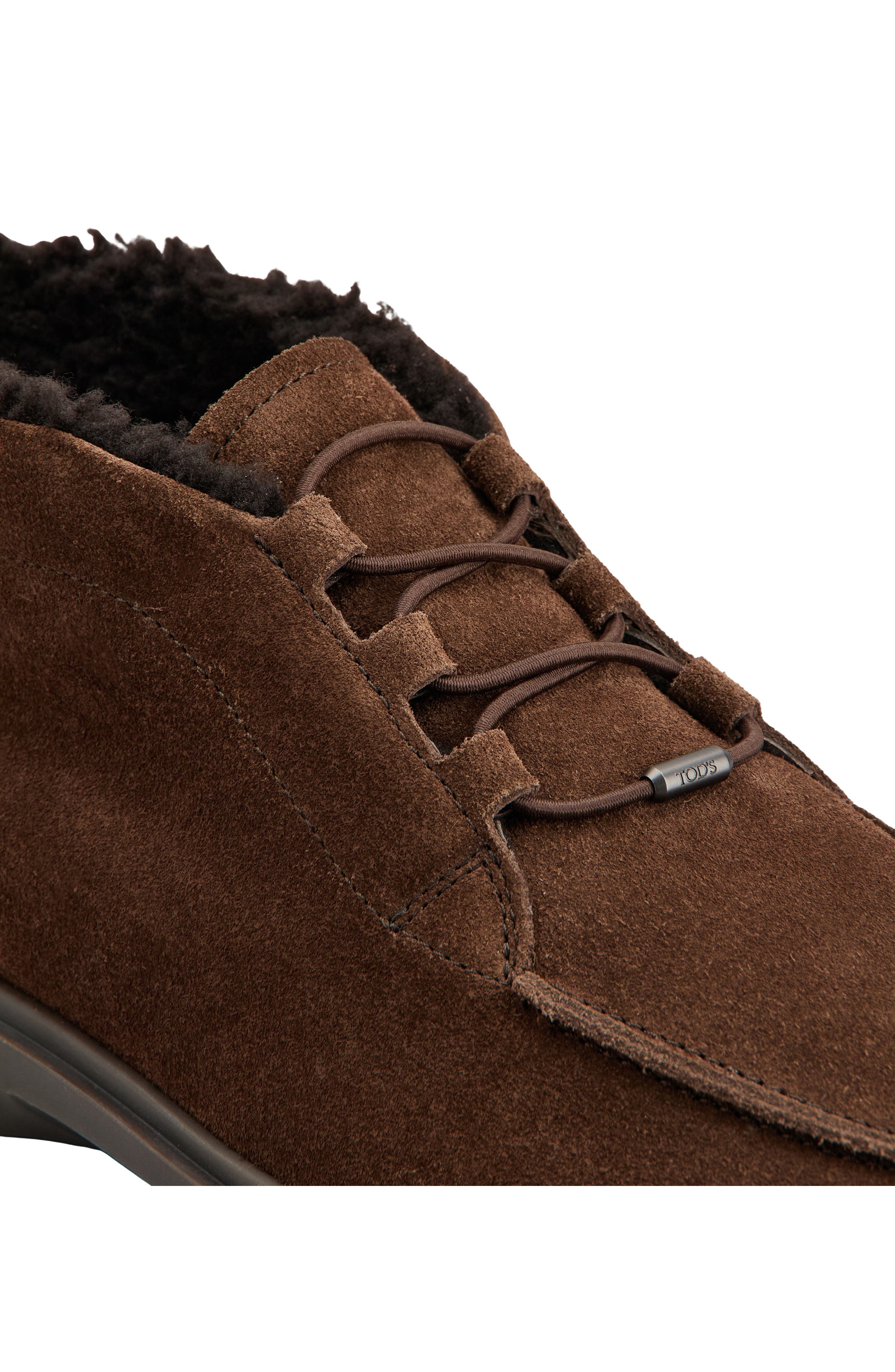 Genuine Shearling Lined Chukka Boot, Alternate, color, MARRONE AFRICA