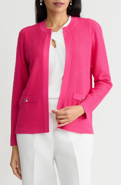 Kissing Open Front Cardigan (Petite)