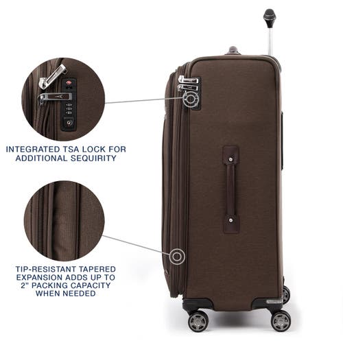 Travelpro Platinum Elite Softside Expandable Large 29-inch Checked Luggage In Rich Espresso Brown