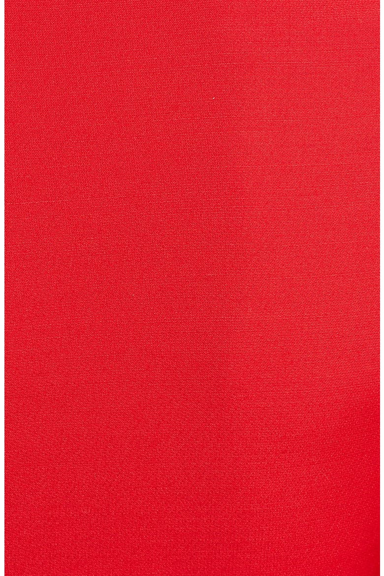 Bow Detail Crepe Couture Dress, Alternate, color, RED