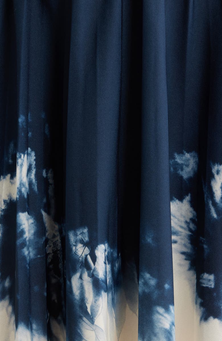 NIKKI LUND Robbie Print Midi Skirt, Alternate, color, Blue