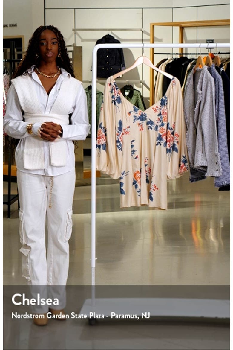 Francesca Floral Print Long Sleeve Minidress video