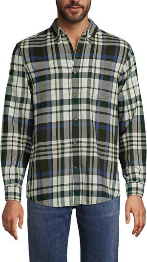 Lands' End Traditional Fit Flagship Flannel Shirt | Nordstrom
