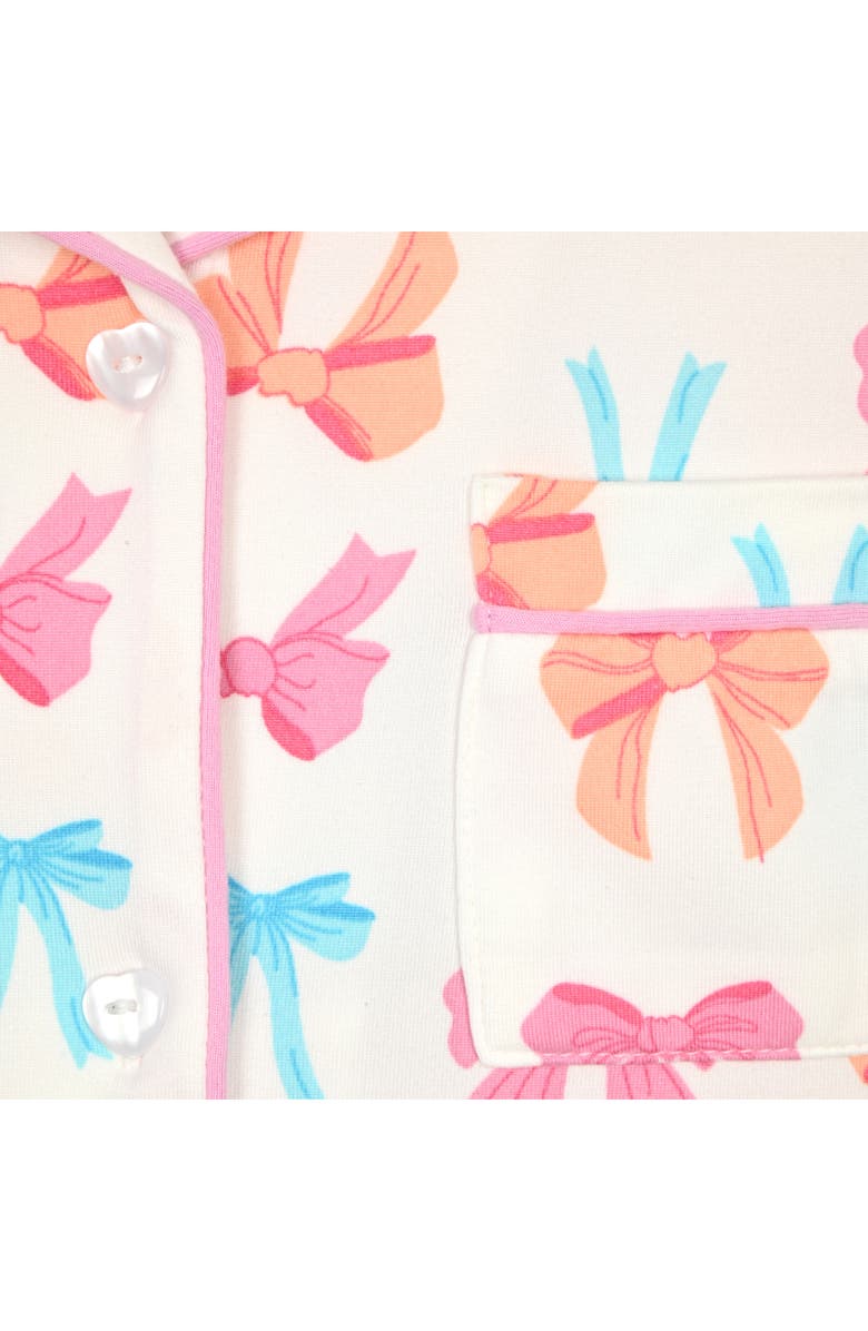 SLEEP ON IT Kids' Two-Piece Coat Pajamas & Scrunchie Set, Alternate, color, White