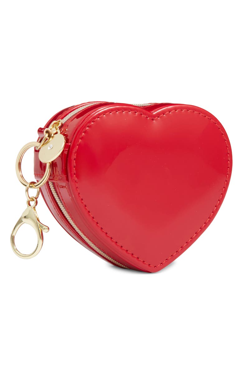 Nordstrom Heart Jewelry Box Key Chain, Main, color, Red- Pink