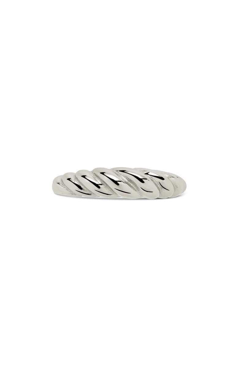 Sterling Forever Graham Band Ring, Alternate, color, Silver