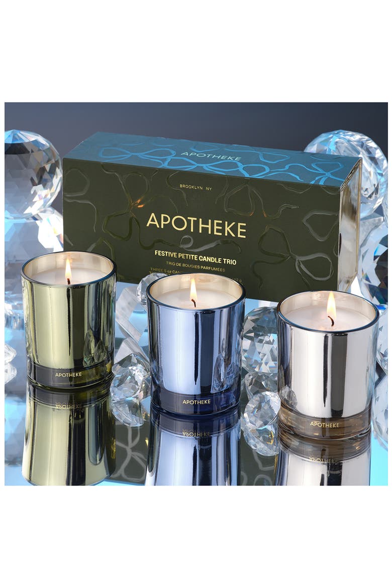 Festive Petite Scented Candle Trio, Alternate, color, FESTIVE