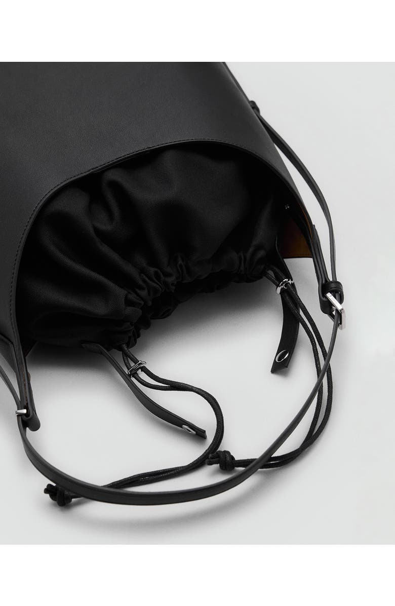 MANGO SHOPPER BAG WITH BUCKLE, Alternate, color, Black